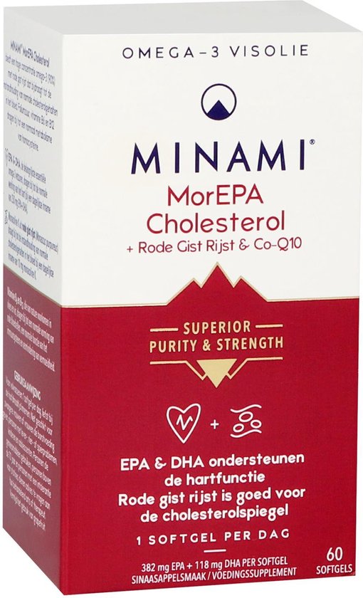 Minami MorEPA Cholesterol - 60 softgels | bol.com