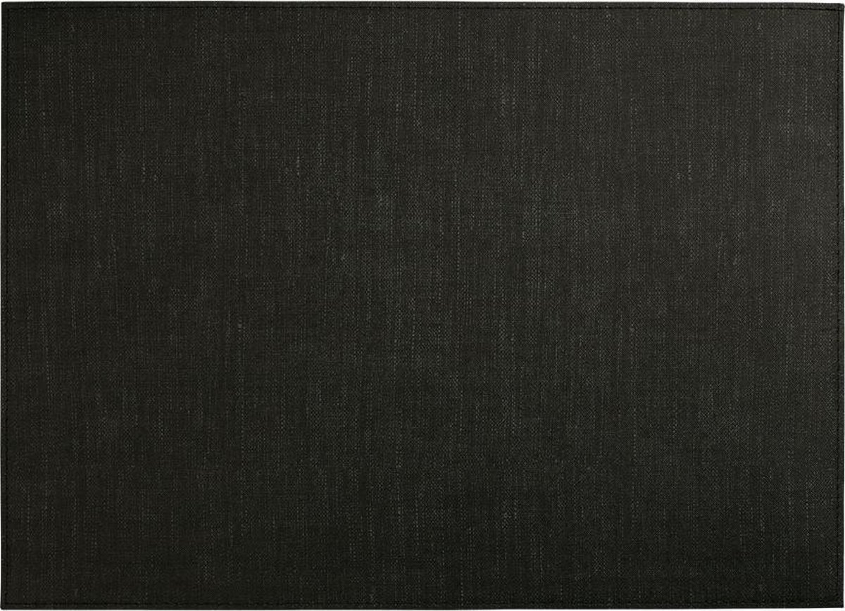 ASA Selection | Placemat | Linen Optic | Rechthoekig | PVC | Zwart | 46x33CM
