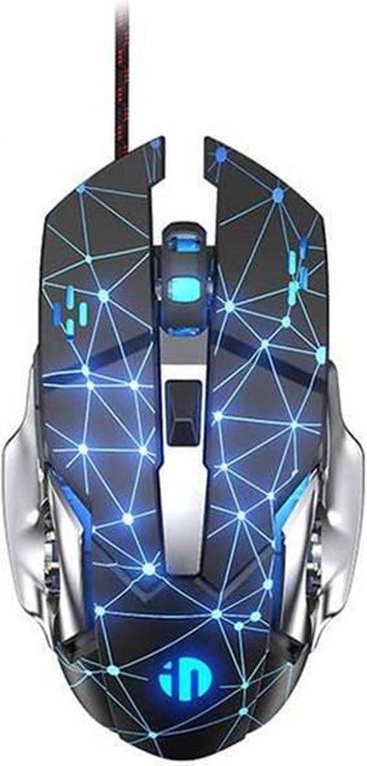 zelotes T90 Gaming Mouse 9200 DPI, 8 programmeerbare knoppen Multi-Modes LED-verlichting USB Gaming Muizen, Gewichtsafstemming voor laptop, Desktop, PC, Macbook - Zwart