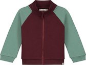 Smitten Organic Eagle Geborduurd Block Color Melange Sweat Jacket