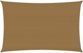 vidaXL Zonnezeil 160 g/m² 2x4 m HDPE taupe