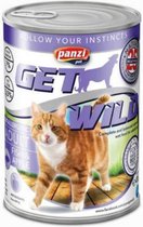 Get Wild - Kattenvoer - Natvoer - Blikvoer - Fish & Apple - 10 x 415g