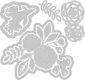 Sizzix Framelits Snijmal & Stamps Set - Floral Bunch - 6 stuks
