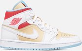 Nike Air Jordan 1 Mid SE, Sesame/White-Flash Crimson, CZ0774 200, EUR 38.5