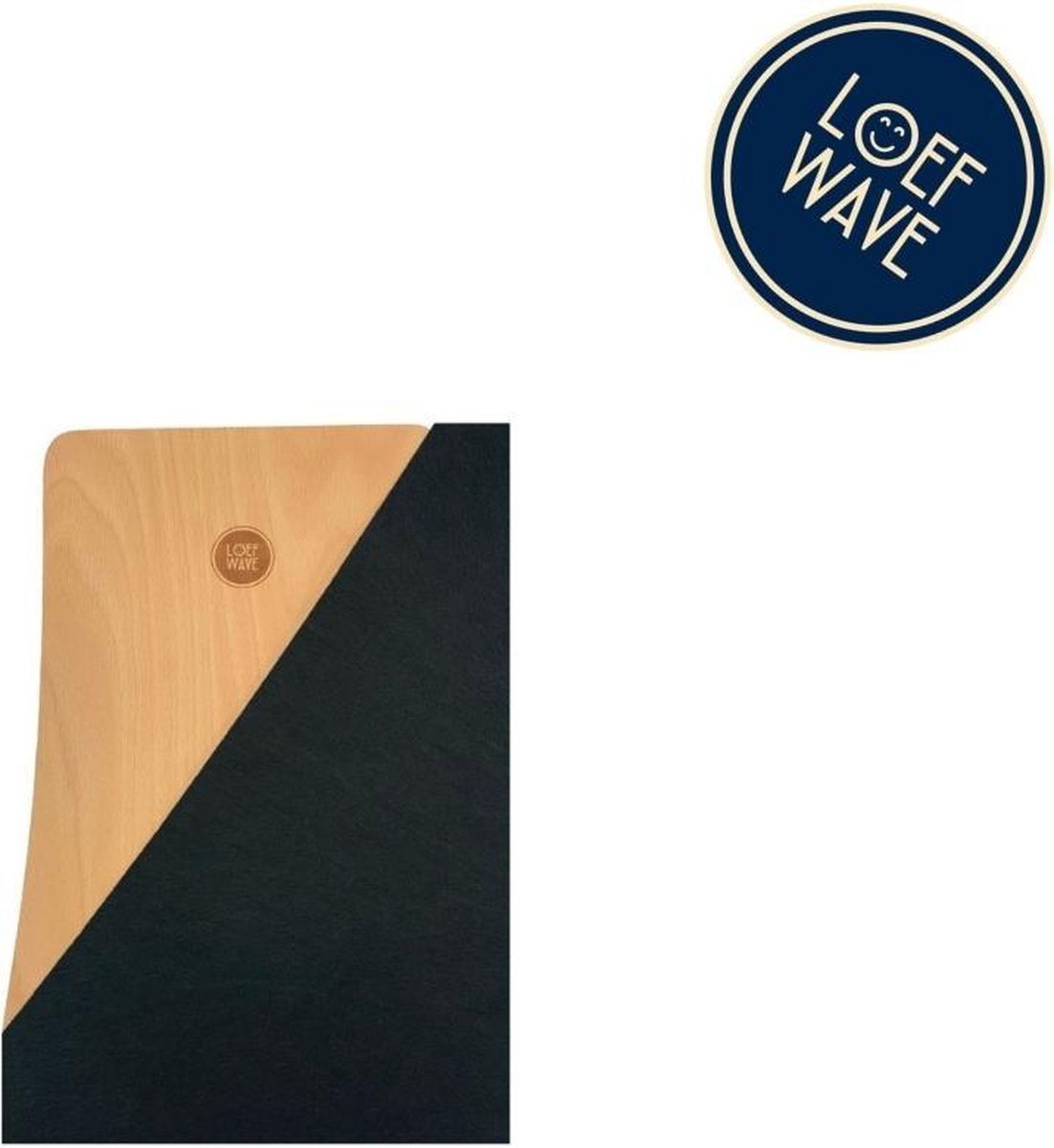 LOEF WAVE Original® - Balance Board –Urban Black - balansspeelgoed – balanstrainer – balansbord kinderen – balansplank