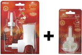 Glade Electric Spiced Apple Kiss Luchtverfrisser Starters set + 1 extra navulling