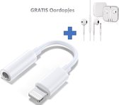 Lightning naar 3,5mm hoofdtelefoonaansluiting adapter geschikt voor iPhone / iPad plus gratis Oordopjes