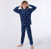 Woody pyjama jongens - wasbeer - print - 212-1-PLC-V/928 - maat 140