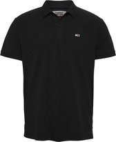 Tommy Hilfiger Jeans Classic Polo - Regular Fit - Polo kraag - 100% katoen - Zwart - M