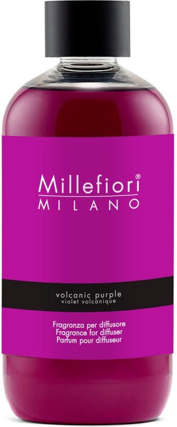 Millefiori Milano Navulling voor Geurstokjes 250 ml - Volcanic Purple