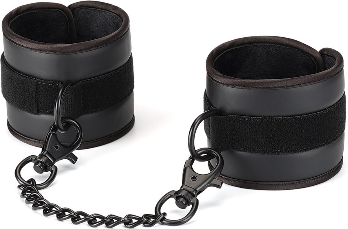 Liebe Seele - Vegan Fetish - Luxe Vegan Handboeien Met Zwart Metalen Hardware
