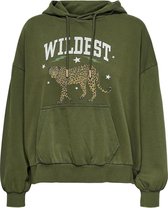 Only Sweater Onlwildest Life Ls Hood Box Cs Swt 15243891 Kalamata/Wildest Ladies Taille - M