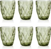 bovenste levering aan huis Vakman Lucy's Living Luxe LEAV Green Waterglazen – set van 6 – glas – glazen –  dineren –... | bol.com