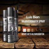 Luis Bien haarverdikker spray bruin - haarverdikking - voller haar - dun haar oplossing - natuurlijke ingrediënten
