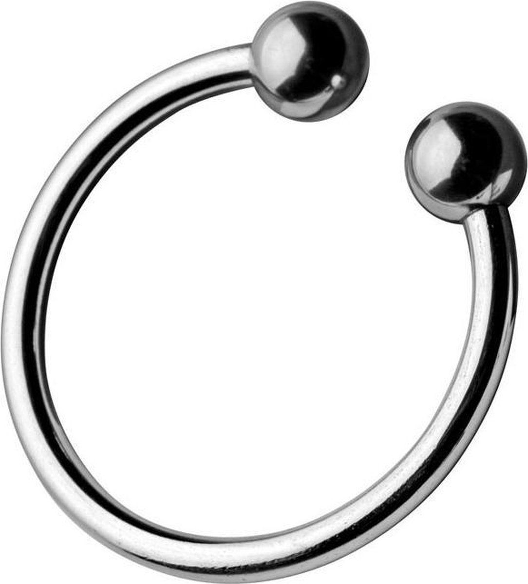 Goedkoopste Eikelring - Cockring van Metaal - Penis Ring RVS met Dubbele Studs Gepolijst - Eikel Ring 3 cm Diameter