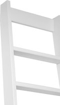 Ruimtebesparende trap wit beuken - 5 treden (126 cm)