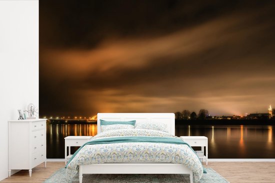 Ciel impressionnant sur la ville néerlandaise de Nimègue papier peint photo en vinyle 450x300 cm - Tirage photo sur papier peint