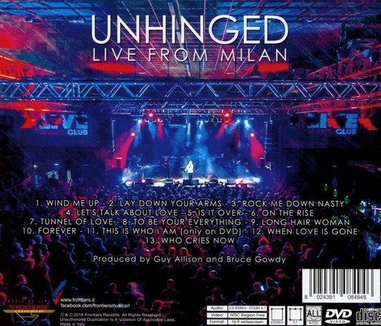 Unruly Child - Unhinged Live From Milan (2 CD) (Deluxe Edition