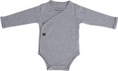 Baby's Only Rompertje lange mouw Melange - Grijs - 50 - 100% ecologisch katoen - GOTS