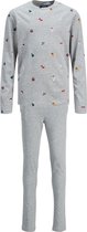 Jack and Jones pyjama jongen X-mas Grey LS maat 152