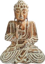 Buddha - Boeddha - Gotama - Hout - L16B10H20
