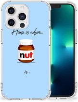 GSM Hoesje Apple iPhone 13 Pro Doorzichtige Silicone Hoesje met transparante rand Nut Home