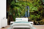 Behang - Fotobehang Watervallen diep in de regenwouden van Victoria - Breedte 600 cm x hoogte 400 cm