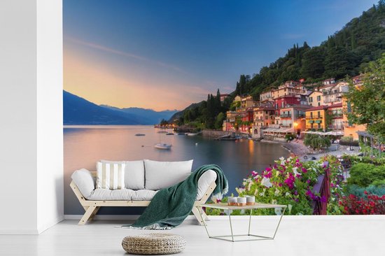 Papier peint Papier peint photo en vinyle - Coucher de soleil en Italie largeur 450 cm x hauteur 300 cm - Tirage photo sur papier peint (disponible en 7 tailles)