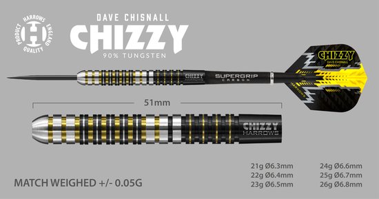 Dave Chisnall Fléchettes (26 grammes)