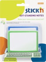 Stick'n 12 pack, Outstanding note 76x76mm, computer, 2 stuks, 40 vel
