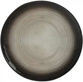Set van 6 Borden - bord jem zwart & zilver - diameter 28cm - Set van 6 stuks