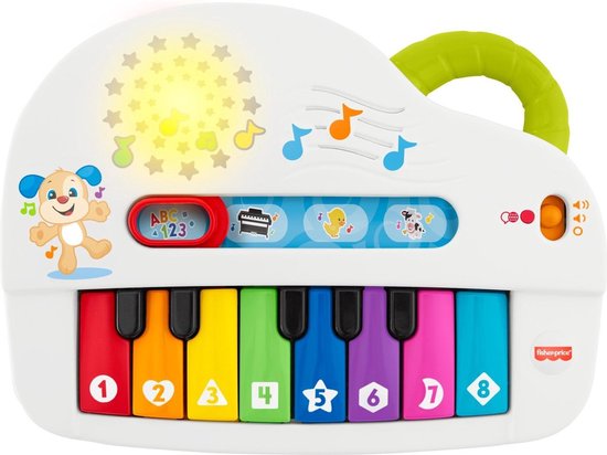 Fisher-Price Leerplezier Silly Sounds Light-Up Piano - Baby Speelgoed - Fisher-Price