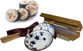Chefs Cuisine Keukengerei set- Luxe Acaciahouten Keukengerei 6-delig - met houder