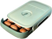 EGG BOX Boîte de Opbergbox pour œufs vert Porte-œufs Boîte à œufs Organisateur de réfrigérateur