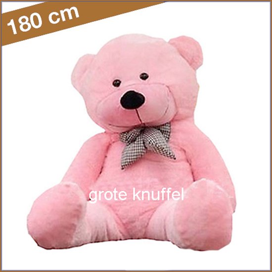 Portugees Oom of meneer Airco Grote roze knuffelbeer 180 cm - XXL Teddybeer - XXL grote knuffelbeer - XXL  big... | bol.com