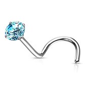 Neuspiercing prong set aqua