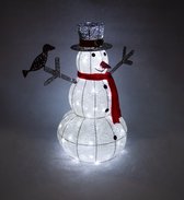 Bonhomme de neige - Lumières de Éclairage de Noël LED à l'extérieur - 100 lumières - Fonction minuterie - Câble d'alimentation 12m