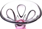 Beeld  - Kristal object - roze  - glascadeau - Loranto  -  H27cm