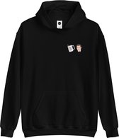 Hoodie Sweater | The Office | Michael Scott | Dunder Mifflin | Merchandise | Merch - Maat L - Trui - Zwart - Unisex - Katoen - Polyester - Capuchon - Lange mouw - Steekzakken