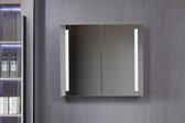 Spiegelkast Badkamer - Spiegelkast - Badkamermeubel - Spiegelkast Met Verlichting - 80 cm breed