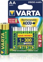 Varta VARTA-5716B Oplaadbare Nimh Batterij Aa 1.2 V 2500 Mah 4-blister