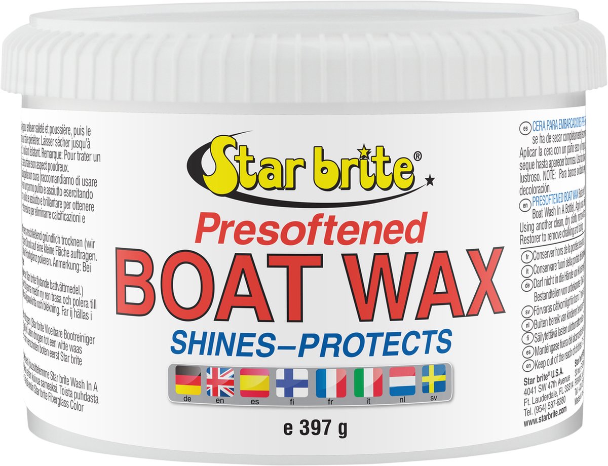 Star brite Presoftened/Voorgezachte Boot Wax – 397g