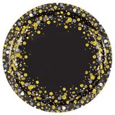 Oaktree - Borden Zwart Goud 23 cm - 8 stuks