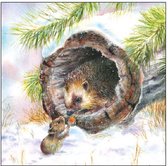 Ambiente - Servetten - 33 x 33 cm - New Friend - Winter