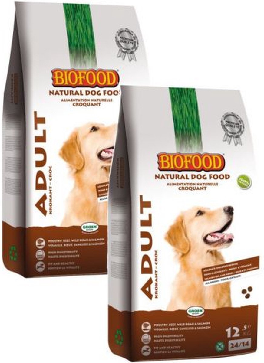 Biofood 12,5 kg Biofood krokant hondenvoer