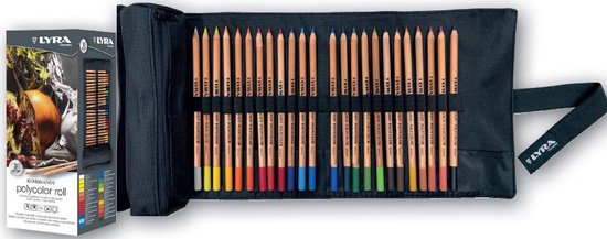 Trousse roll 24 crayons Rembrant Polycolor de Lyra
