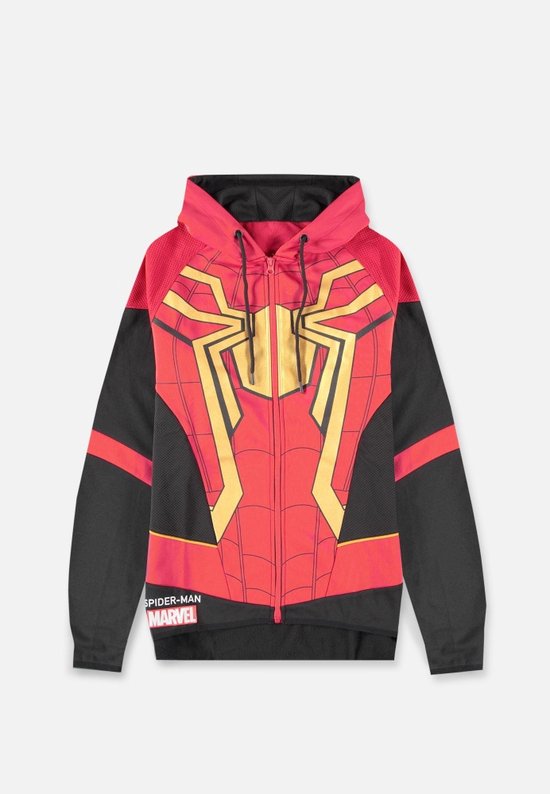 Marvel SpiderMan Vest avec capuche -L- Tech Rouge/ Zwart