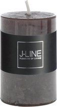 J-Line Cilinderkaars Bruin/Zwart S18H Set van 24 Stuks