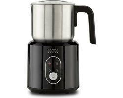 CASO Crema & Choco Black Melkopschuimer – 4 functies – 500W – 250 ml melkschuim / 350 ml warme melk – Zwart/RVS