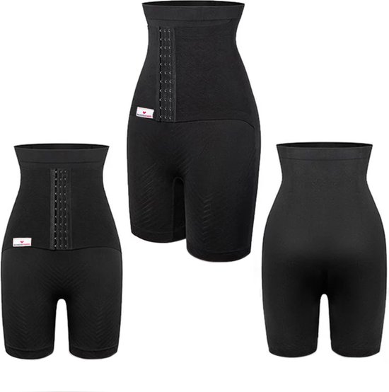 Wondermom Postpartum Belly Binder Shorts- Shapewear - Closure sheet - cummerbund - noir - Taille L